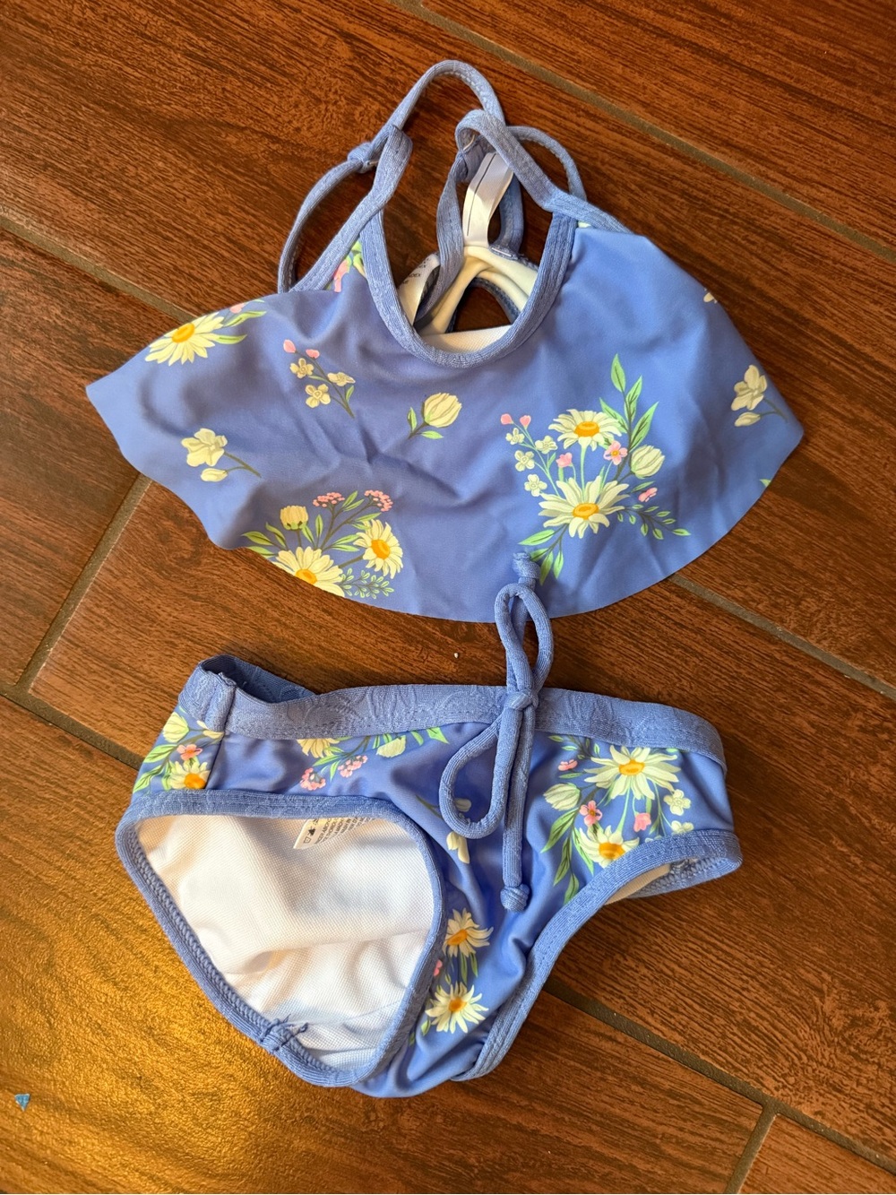 Mandarine & Co. Periwinkle Floral Girls' Two-Piece Swim Set